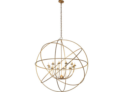 Meyda Atom Enerjisi 12-Light Gold Metallic Chandelier