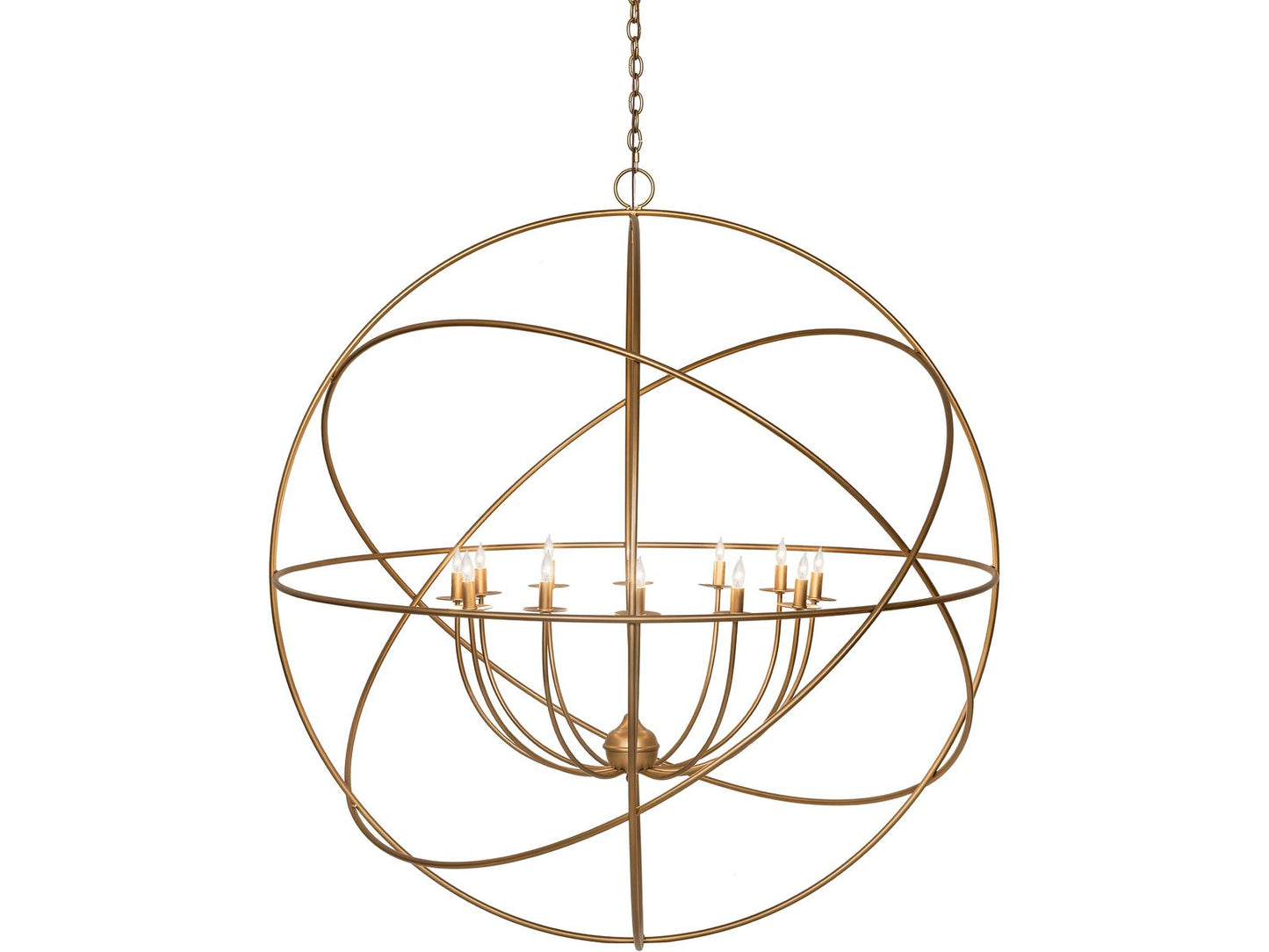 Meyda Atom Enerjisi 12-Light Gold Metallic Chandelier