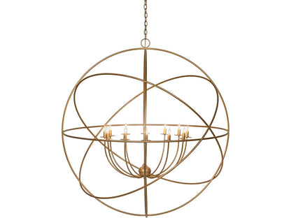 Meyda Atom Enerjisi 12-Light Gold Metallic Chandelier