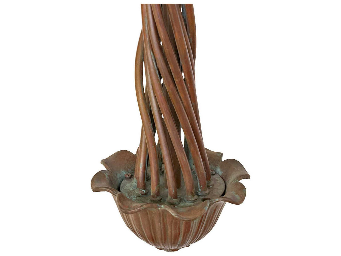 Meyda Lily 12-Light Traditional Chandelier in Natural Bronze Verdigris