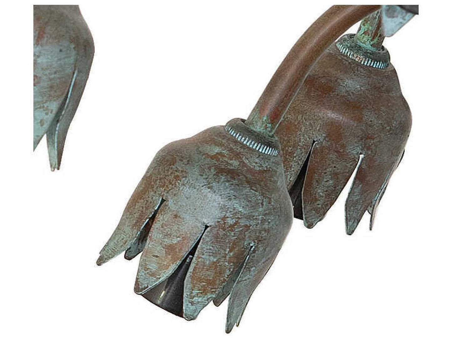 Meyda Lily 12-Light Traditional Chandelier in Natural Bronze Verdigris