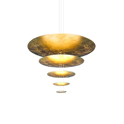 Machine Chandelier 5 layers ∅ 7.1″ + 11.8″ + 19.7″ + 31.5″ + 47.2″ / Copper Plated / Warm Light Chandelier