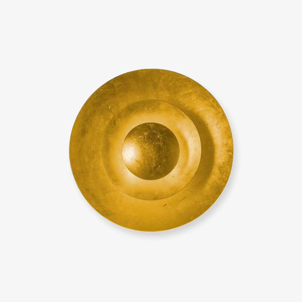 Machine Wall Lamp ∅ 13.8″ x H 5.9″ / Gold foil & Warm Light / Single Wall lamp