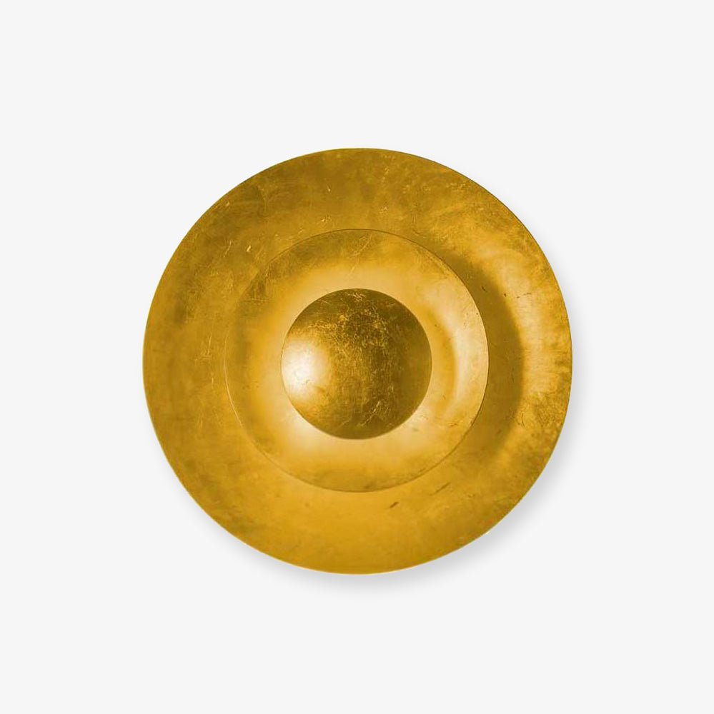Machine Wall Lamp ∅ 23.6″ x H 7.5″ / Gold foil & Warm Light / Single Wall lamp
