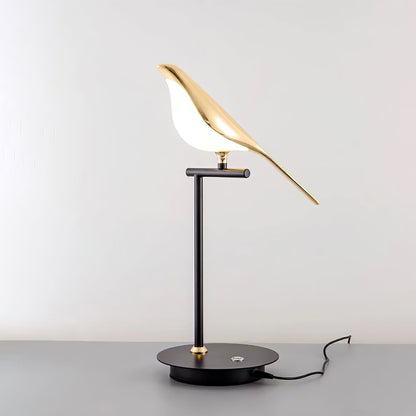 Magpie Perch Table Lamp ∅ 9.4″ x H 18.9″ / Black & Gold / US Plug Table lamp