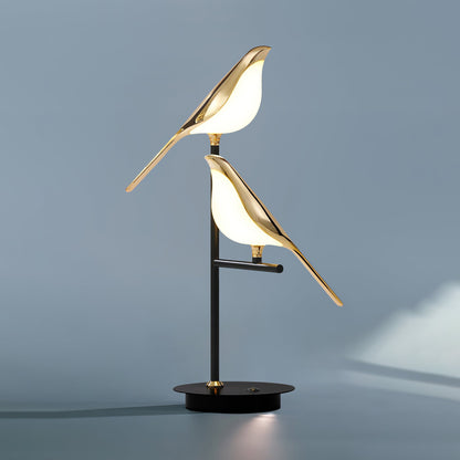 Magpie Perch Table Lamp ∅ 13.4″ x H 21.7″ / Black & Gold / US Plug Table lamp