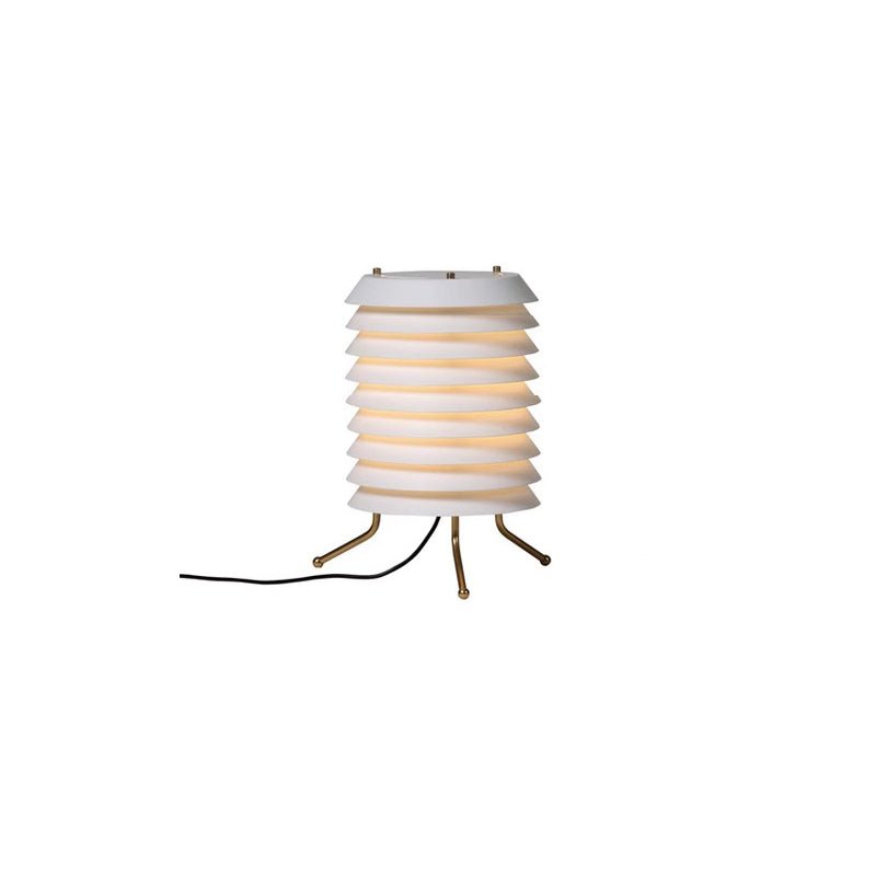 Baltic Tower Table Lamp ∅ 9.8″ x H 13.8″ / Dia 25cm x H 35cm / White & Gold / US Plug Table lamp