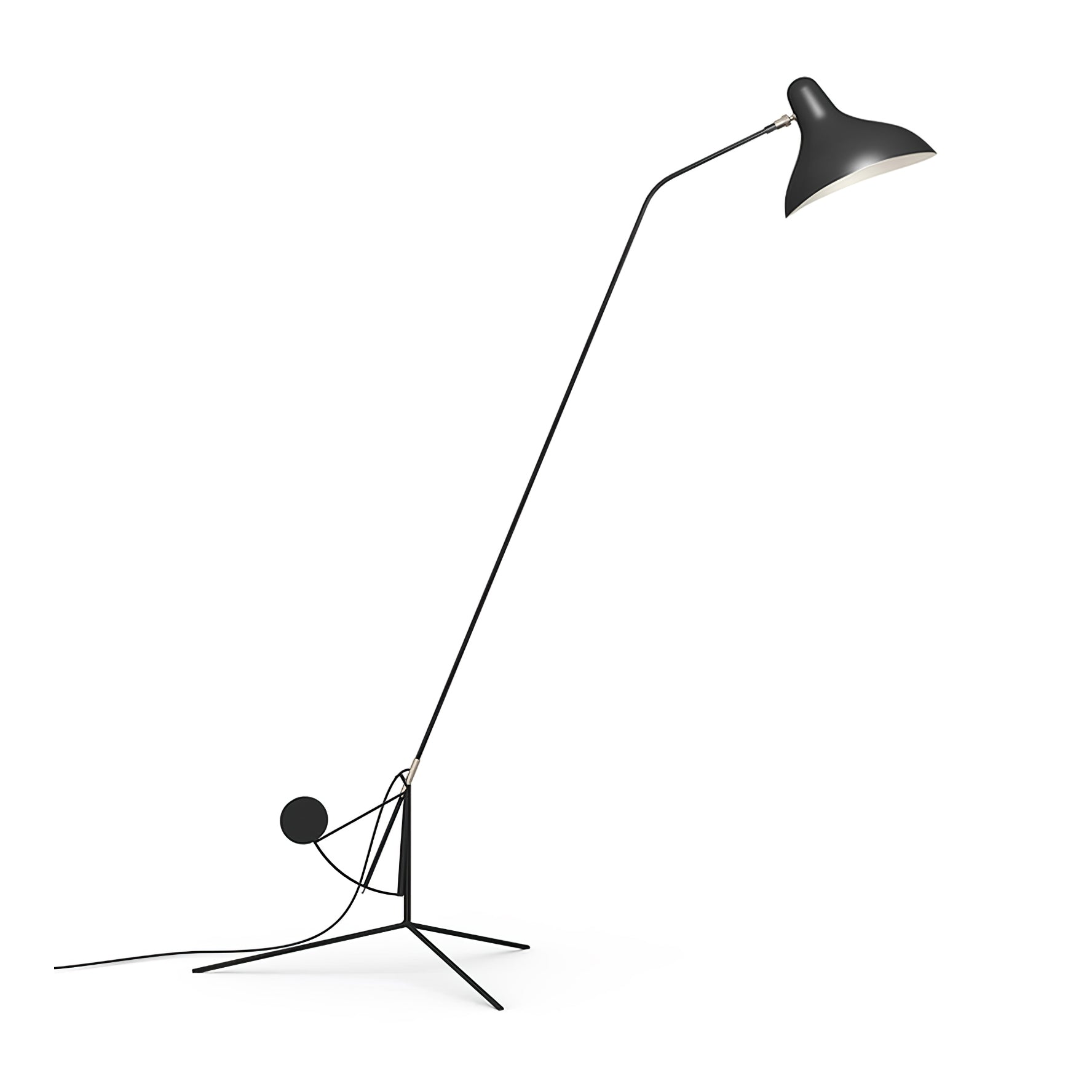 Mantis Arm Floor Lamp ∅ 27.6″ x H 61″ / Dia 70cm x H 155cm / Black / US Plug Floor lamp