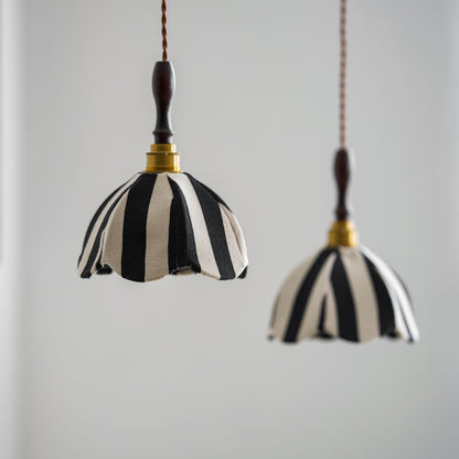 Marbre Stripe Pendant Light ∅ 7.9’’ x H 11’’ / Black & White 1001 pendant Lamp