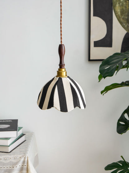 Marbre Stripe Pendant Light ∅ 7.9’’ x H 11’’ / Black & White 1001 pendant Lamp