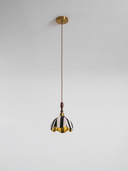 Marbre Stripe Pendant Light ∅ 7.9’’ x H 11’’ / Black & White 1001 pendant Lamp