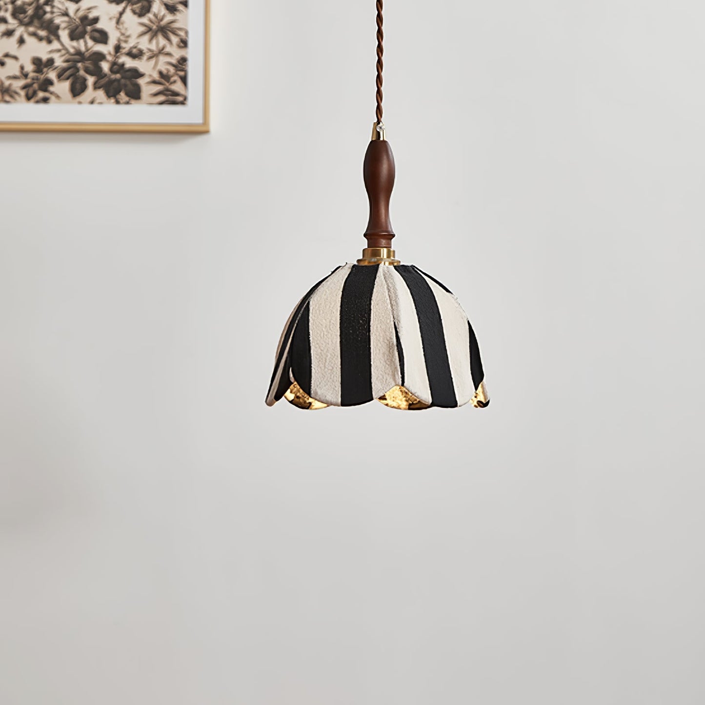Marbre Stripe Pendant Light ∅ 7.9’’ x H 11’’ / Black & White 1001 pendant Lamp