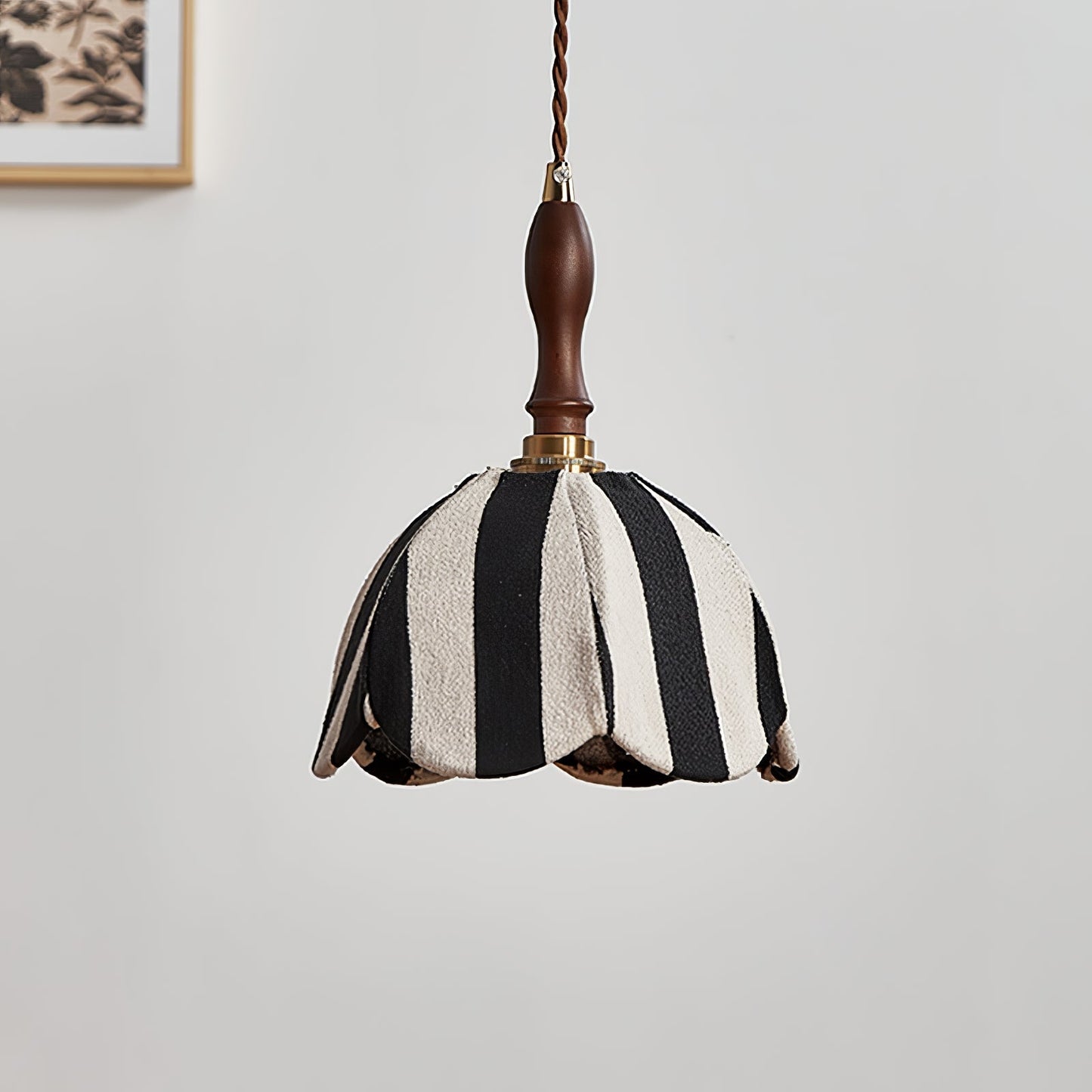 Marbre Stripe Pendant Light ∅ 7.9’’ x H 11’’ / Black & White 1001 pendant Lamp
