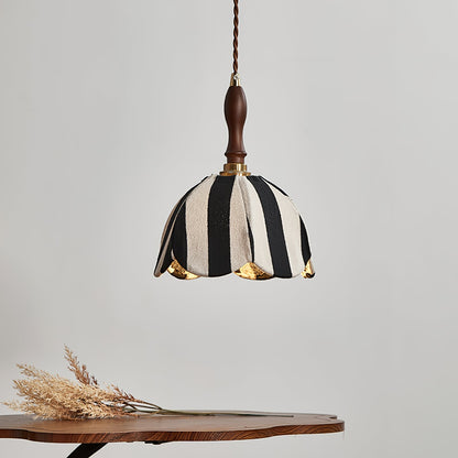 Marbre Stripe Pendant Light ∅ 7.9’’ x H 11’’ / Black & White 1001 pendant Lamp