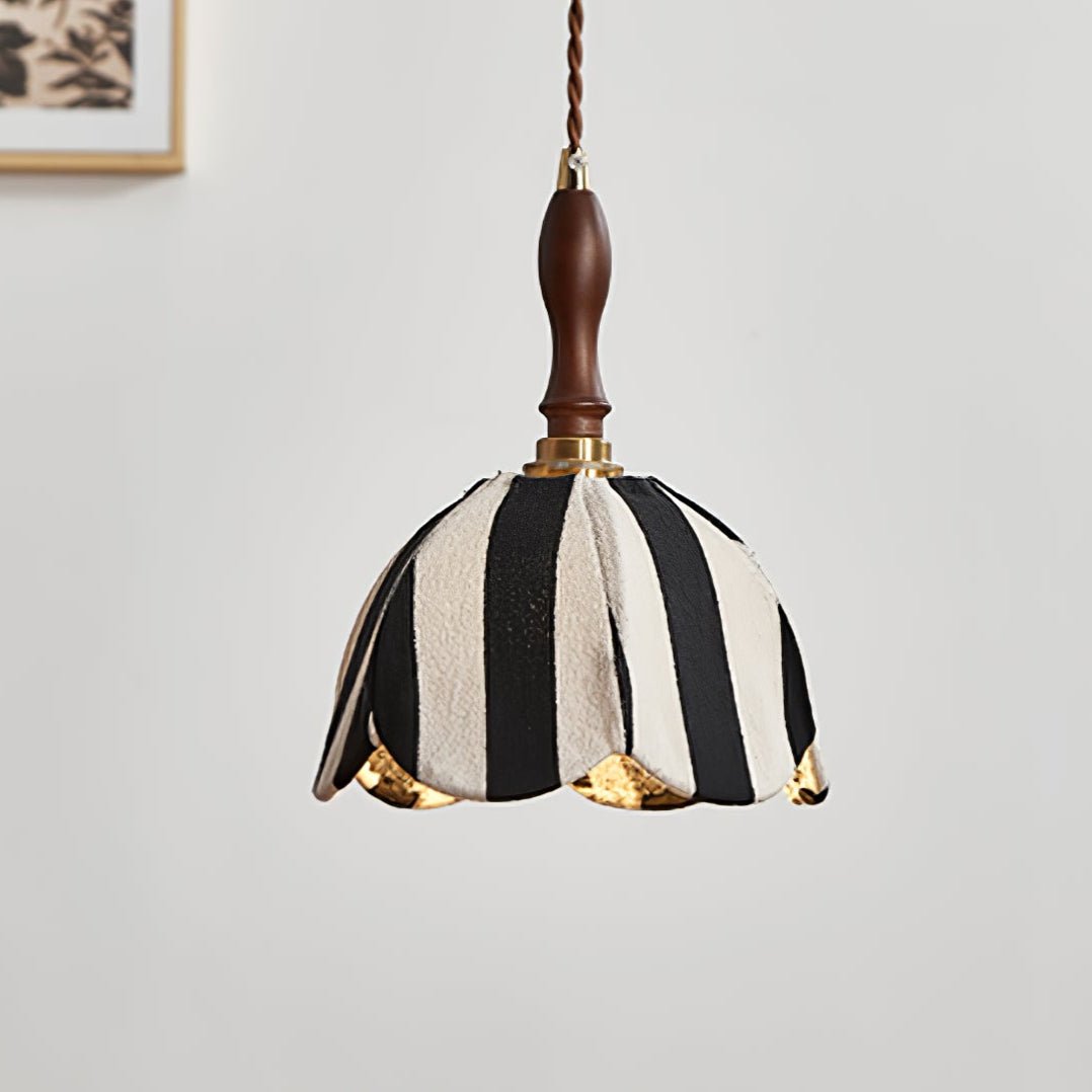 Marbre Stripe Pendant Light ∅ 7.9’’ x H 11’’ / Black & White 1001 pendant Lamp