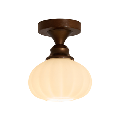 Marcellis Ceiling Lamp Model E ∅ 5.9″ x H 5.9″ / Antique Brushed Red Bronze & White 1001 Ceiling lamp