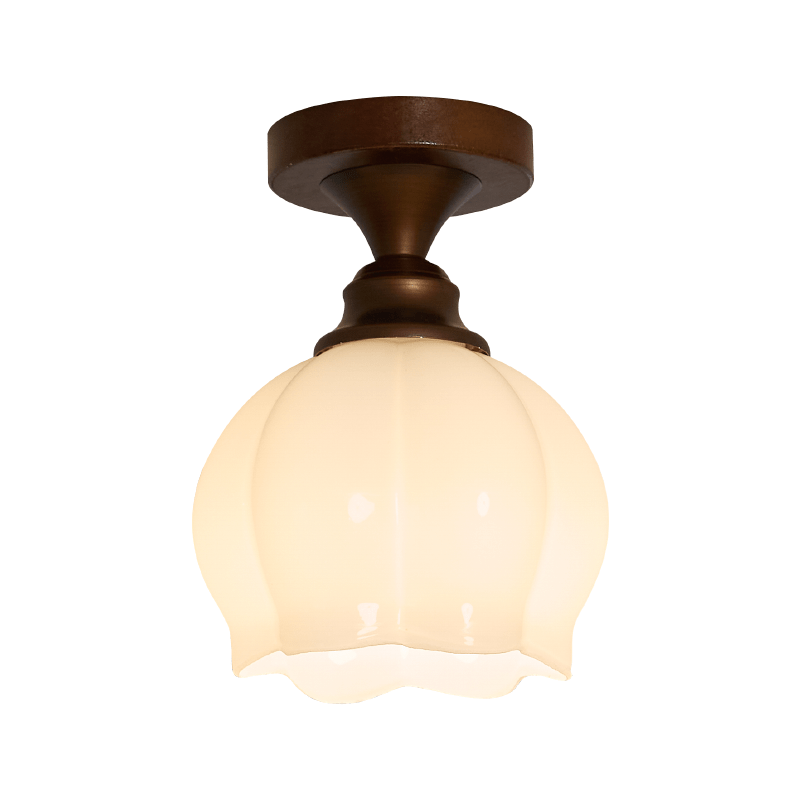 Marcellis Ceiling Lamp Model F ∅ 5.9″ x H 5.9″ / Antique Brushed Red Bronze & White 1001 Ceiling lamp