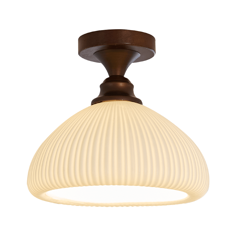 Marcellis Ceiling Lamp Model A ∅ 9.1″ x H 7.9″ / Antique Brushed Red Bronze & White 1001 Ceiling lamp