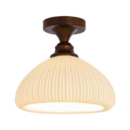 Marcellis Ceiling Lamp Model A ∅ 9.1″ x H 7.9″ / Antique Brushed Red Bronze & White 1001 Ceiling lamp
