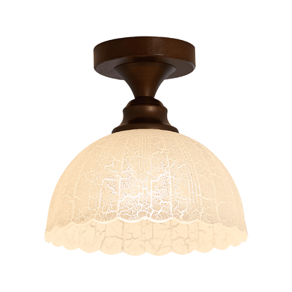 Marcellis Ceiling Lamp Model B ∅ 7.9″ x H 5.9″ / Antique Brushed Red Bronze & White 1001 Ceiling lamp