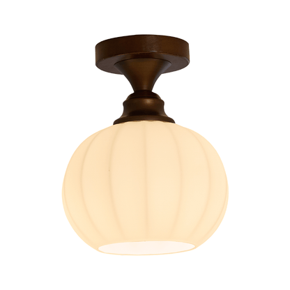 Marcellis Ceiling Lamp Model C ∅ 7.1″ x H 5.9″ / Antique Brushed Red Bronze & White 1001 Ceiling lamp