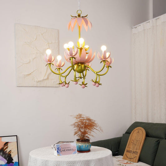 Mardi Gras Blossom Chandelier Chandelier