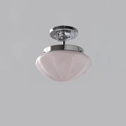 Marta Mini Ceiling Lamp ∅ 9.8″ x H 8.7″/ Dia 25cm x H 22cm / Chrome / Pink Ceiling lamp