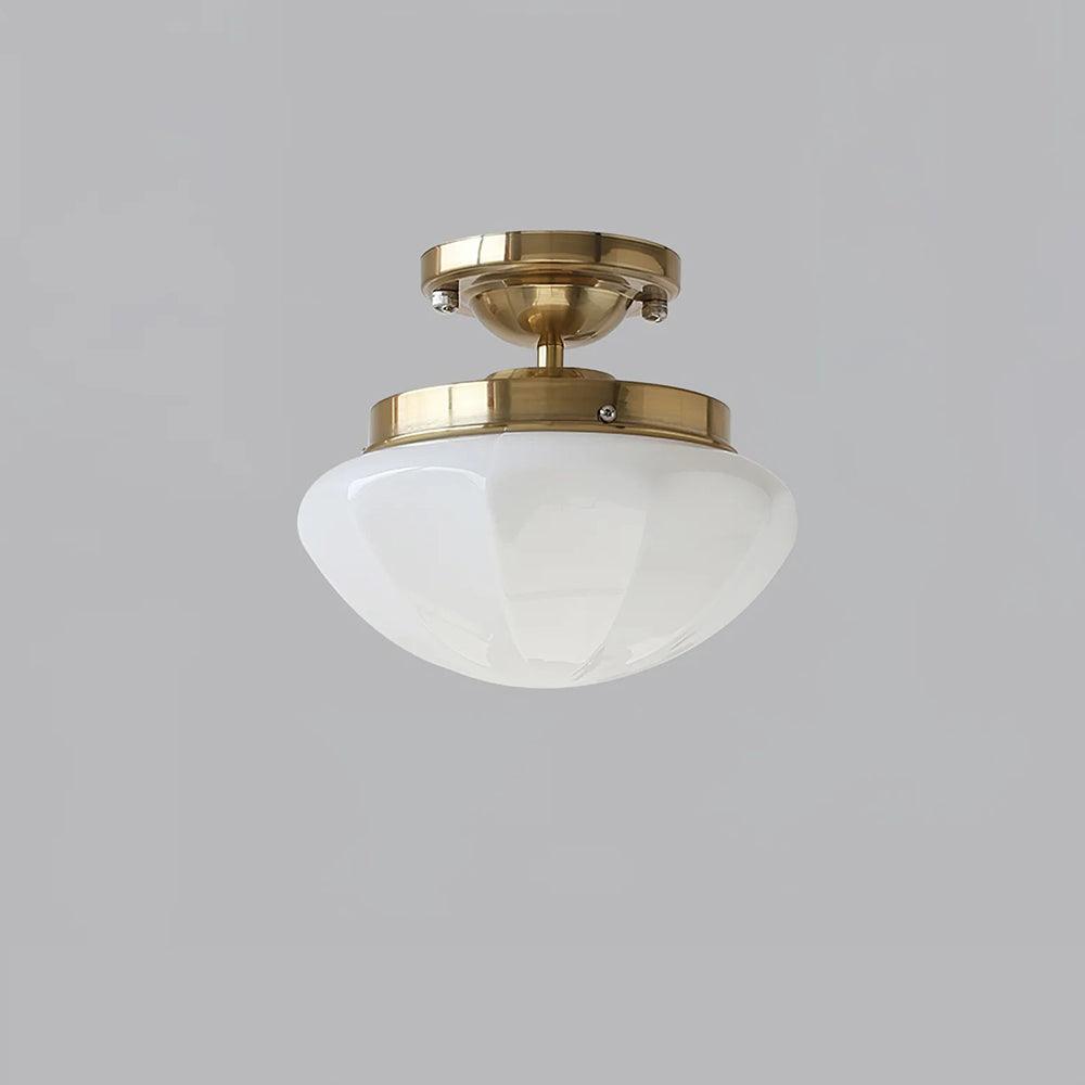 Marta Mini Ceiling Lamp ∅ 9.8″ x H 8.7″/ Dia 25cm x H 22cm / Gold / White Ceiling lamp