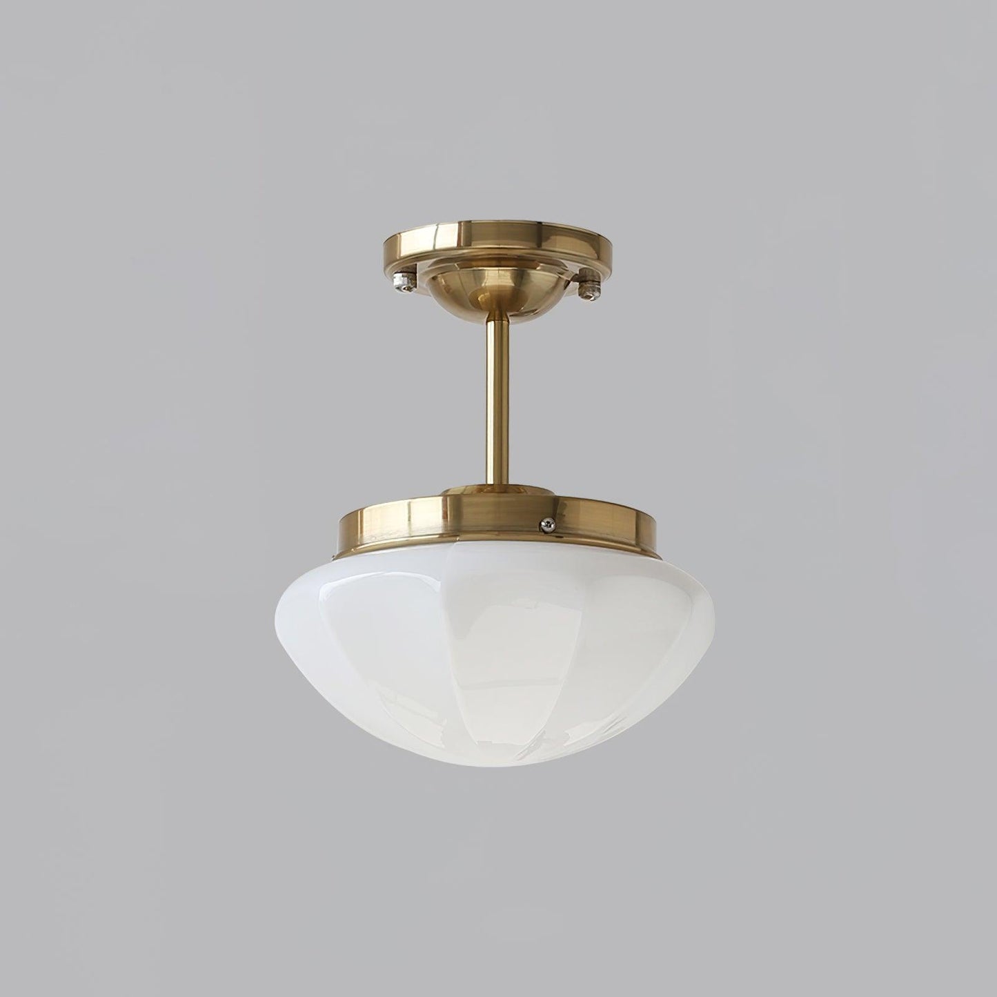 Marta Mini Ceiling Lamp ∅ 9.8″ x H 11.8″ / Dia 25cm x H 30cm / Gold / White Ceiling lamp