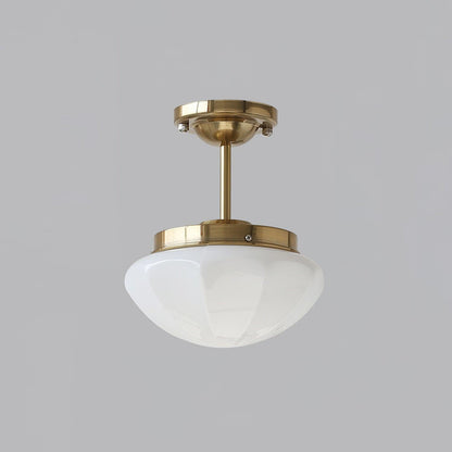 Marta Mini Ceiling Lamp ∅ 9.8″ x H 11.8″ / Dia 25cm x H 30cm / Gold / White Ceiling lamp