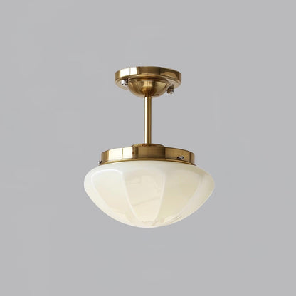 Marta Mini Ceiling Lamp ∅ 9.8″ x H 11.8″ / Dia 25cm x H 30cm / Gold / Beige Ceiling lamp