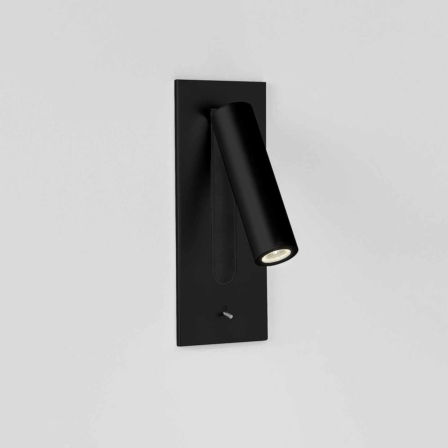 Folded Back Bedside Wall Lamp ∅ 3.1″ x H 7.2″ / Dia 7.8cm x H 18.3cm / Matt Black / Warm White