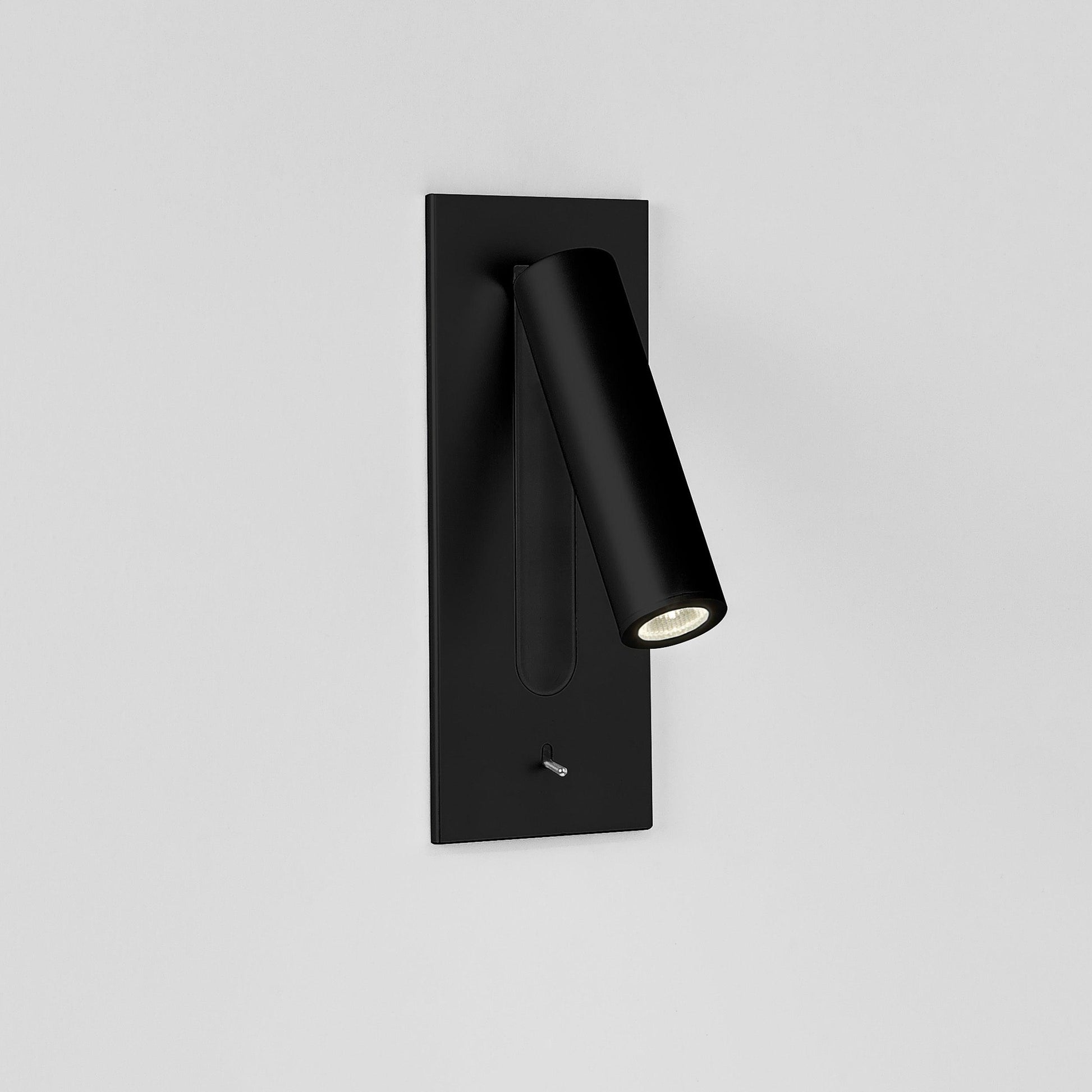Folded Back Bedside Wall Lamp ∅ 3.1″ x H 7.2″ / Dia 7.8cm x H 18.3cm / Matt Black / Warm White