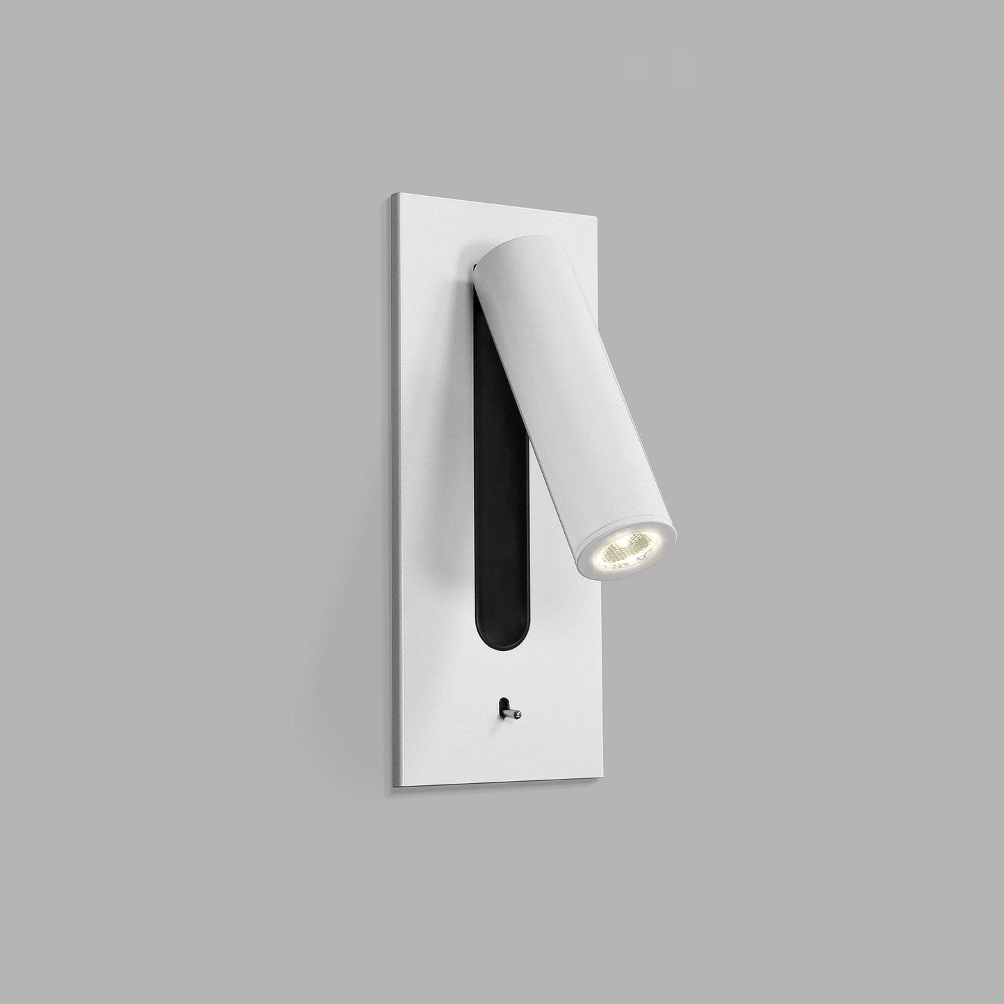 Folded Back Bedside Wall Lamp ∅ 3.1″ x H 7.2″ / Dia 7.8cm x H 18.3cm / Matt White / Warm White