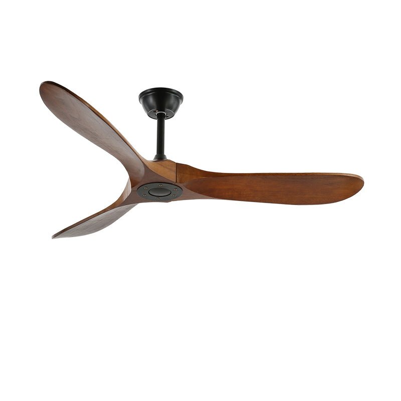 Aero Breeze 42’’/52’’ Ceiling Fan ∅ 42″ x H 9.8″ / Walnut Wood Grain & Black Ceiling fan