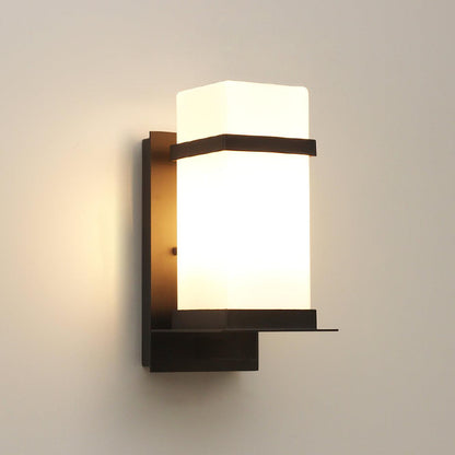 Mcdade Outdoor Wall Light L 5.1″ x W 6.5″ x H 12.6″ / L 13cm x W 16.5cm x H 32cm / Black & White Wall lamp