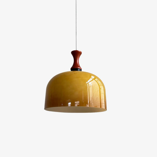 Meblos Down Pendant Light ∅ 11.8″ x H 12.5″ / Dia 30cm x H 32cm / Walnut & Brown Pendant light