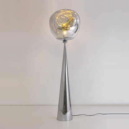 Cone Lava Floor Lamp ∅ 13.8″ x H 57.1″ / Dia 35cm x H 145cm / Chrome / US plug Floor lamp