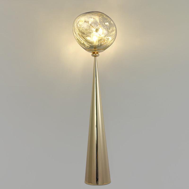 Cone Lava Floor Lamp ∅ 13.8″ x H 57.1″ / Dia 35cm x H 145cm / Gold / US plug Floor lamp