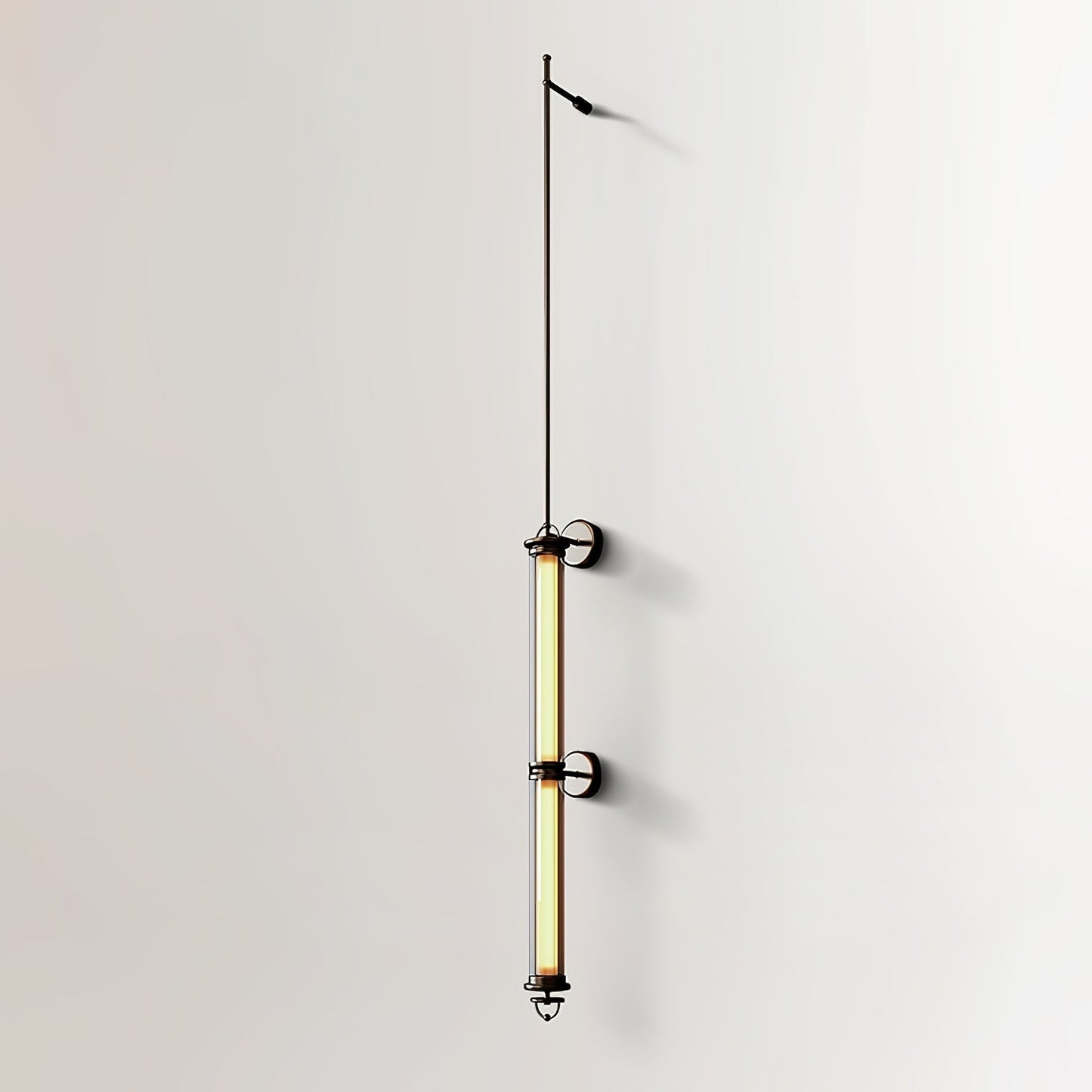 Meridian Vertical Wall Sconce ∅ 3.9″ x H 47.2″ / ∅ 10cm x H 120cm / Bronze & Warm Light / 1 Piece Wall lamp