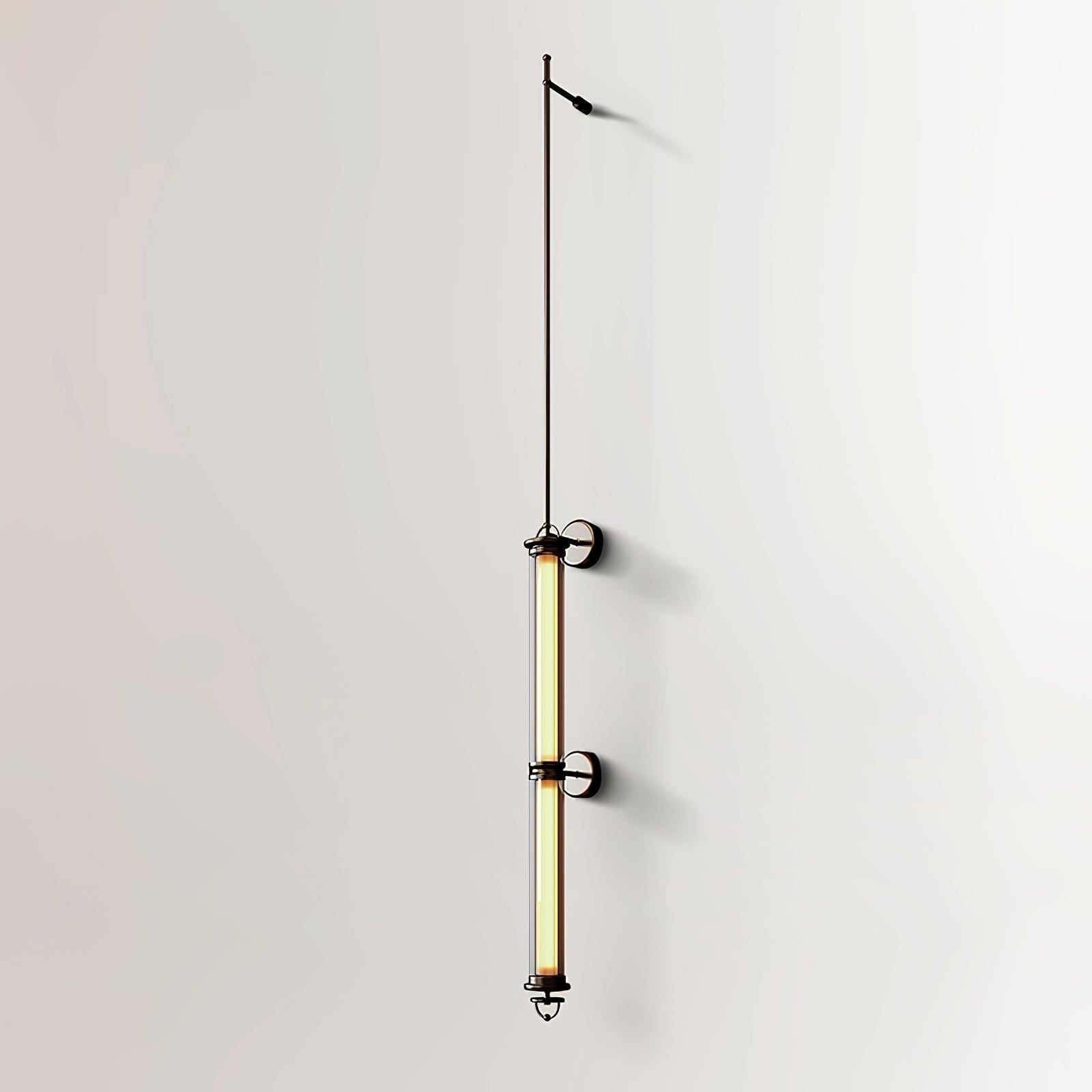 Meridian Vertical Wall Sconce ∅ 3.9″ x H 47.2″ / ∅ 10cm x H 120cm / Bronze & Warm Light / 1 Piece Wall lamp
