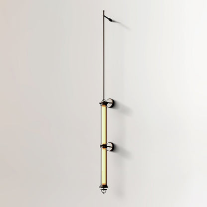 Meridian Vertical Wall Sconce ∅ 3.9″ x H 47.2″ / ∅ 10cm x H 120cm / Bronze & Warm Light / 1 Piece Wall lamp