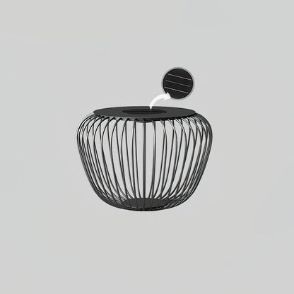 Meridiano Garden Outdoor Table Light ∅ 23.6″ x H 17.7″ / Dia 60cm x H 45cm / Model B: Solar-Powered Version / Warm