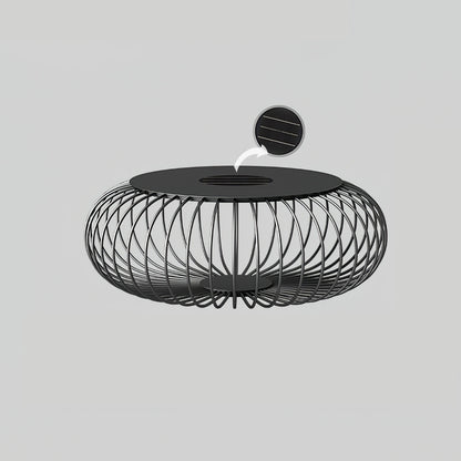 Meridiano Garden Outdoor Table Light ∅ 35.4″ x H 11.8″ / Dia 90cm x H 30cm / Model B: Solar-Powered Version / Warm