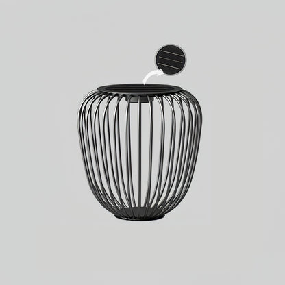Meridiano Garden Outdoor Table Light ∅ 17.7″ x H 17.7″ / Dia 45cm x H 45cm / Model B: Solar-Powered Version / Warm