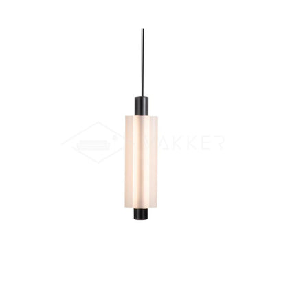 Trillium Pendant Light 1head ∅ 4.8″ x H 15″ / Dia 11cm x H 38cm / Black & Frosted white / Warm Light Pendant light