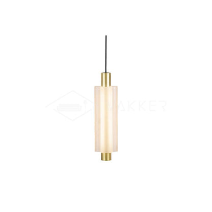Trillium Pendant Light 1head ∅ 4.8″ x H 15″ / Dia 11cm x H 38cm / Gold & Frosted white / Warm Light Pendant light