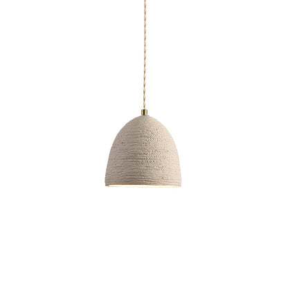 Microcement Pendant Lamp Model D ∅ 5.9″ x H 6.3″ / Brass & Cement Grey pendant Lamp