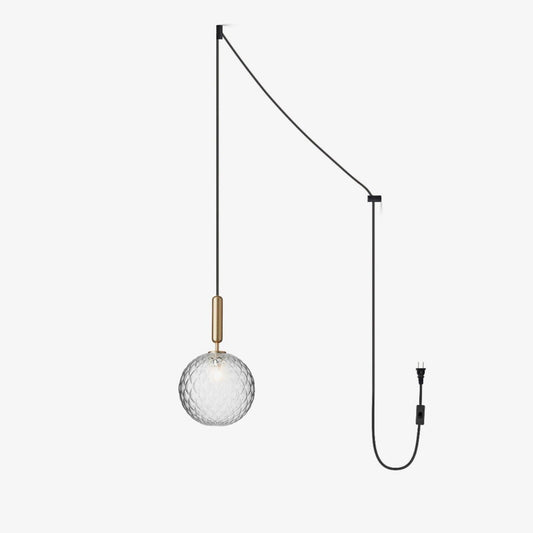 Scandiluxe Brass Pendant Swag Light Pendant light