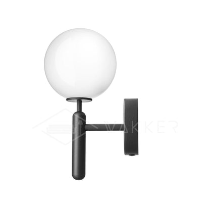 Miira Wall Light ∅ 5.9″ x H 13.4″ / Dia 15cm x H 34cm / Black / White Wall lamp